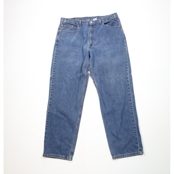 Vintage Y2K 2002 Levis 550 Mens 40x32 Faded Relaxed Fit Denim Jeans Blue USA - Picture 1 of 14